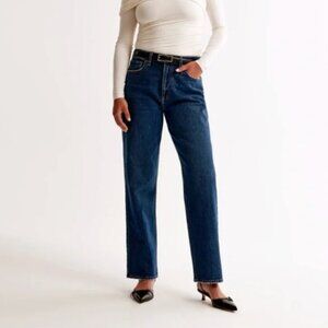 NWT Abercrombiee '90s Straight Ultra High Rise Curve Love Jeans